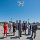 Drone entrepreneur Terrance X. Johnson (center, foreground)) with members of his team at TCJ AeroTech (Tony Ellis/Tony Ellis Media)